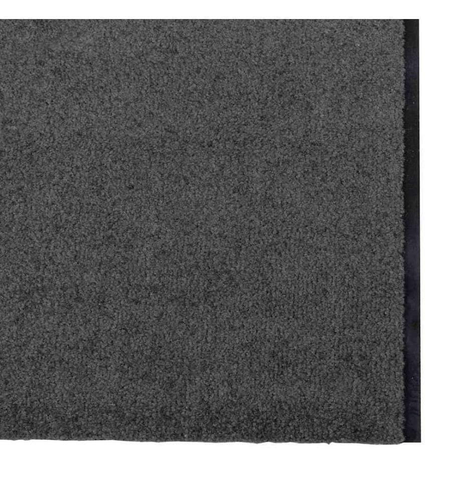 Fussmatte Anthrazit und Schwarz 120 x 400 cm 100% Polyamid