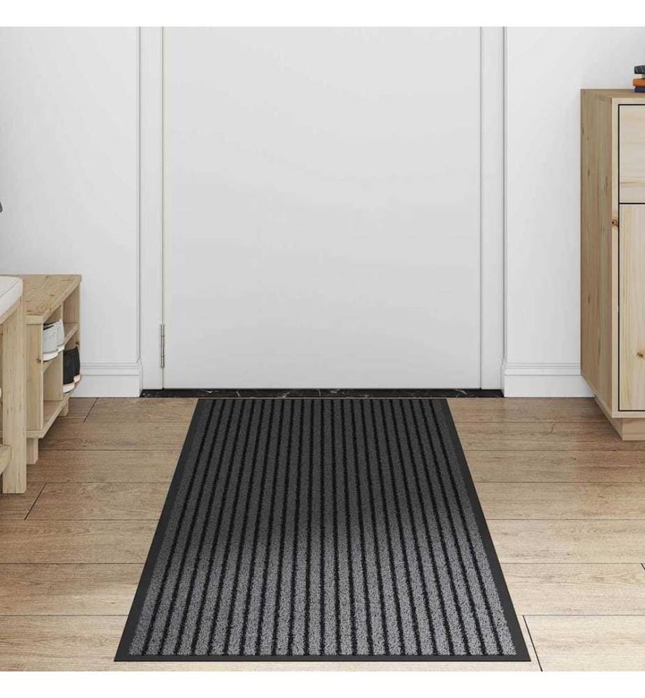 Entrance Mat Black 60 x 150 cm Polypropylene