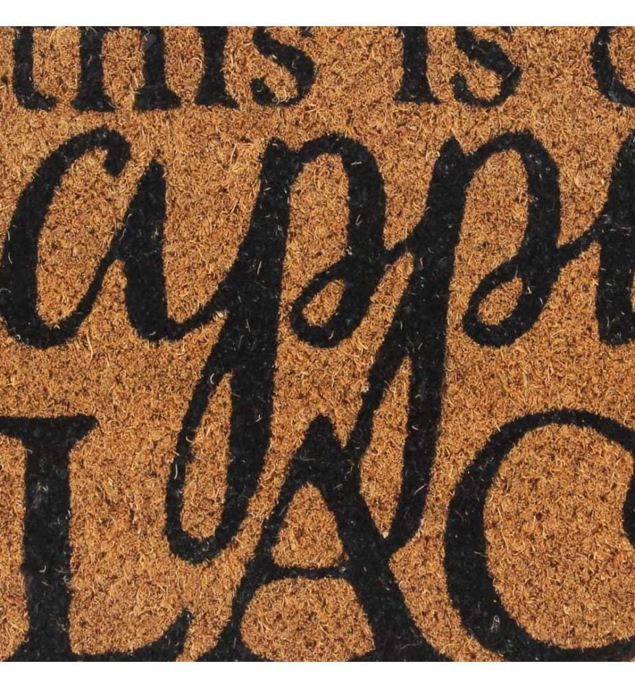 Doormat Natural 40x60 cm Tufted Coconut Fibre