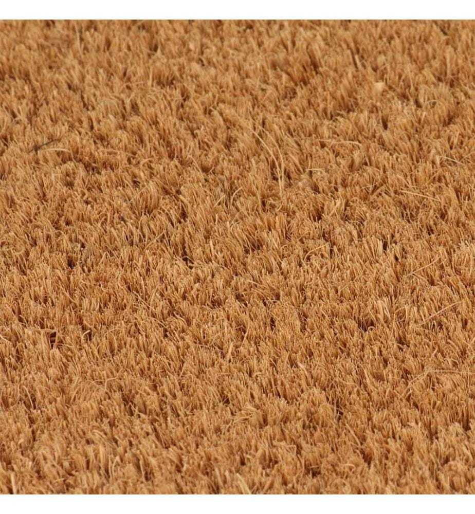 Tapis de porte naturel 80x100 cm fibre de coco touffeté