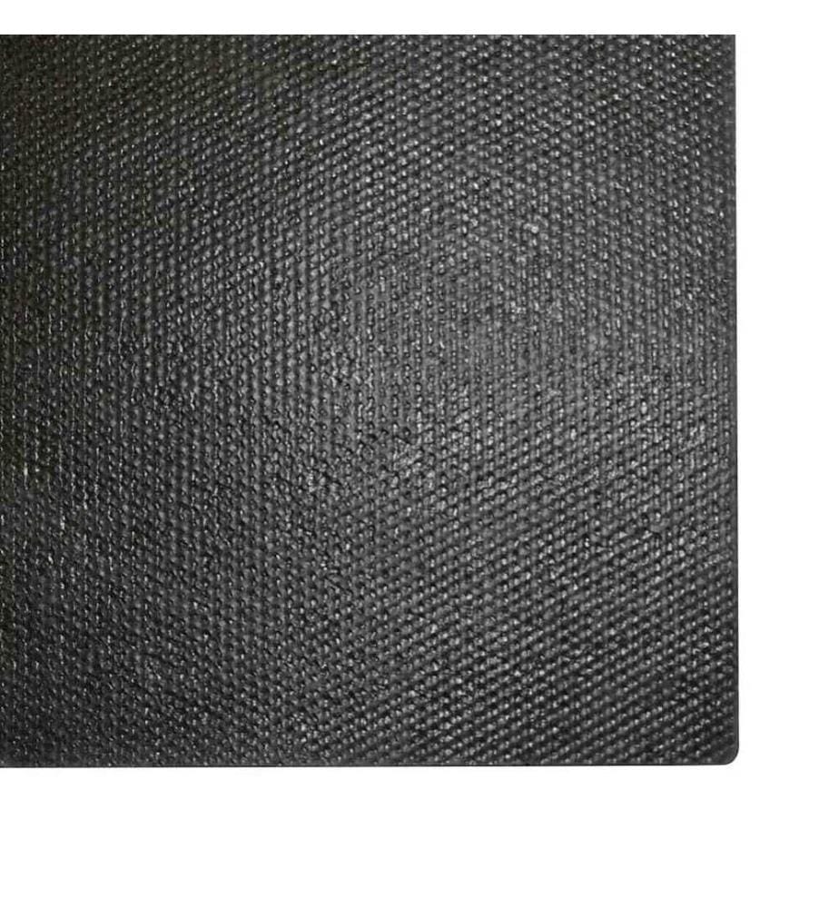 Tapis de porte noir 80x100 cm fibre de coco touffeté
