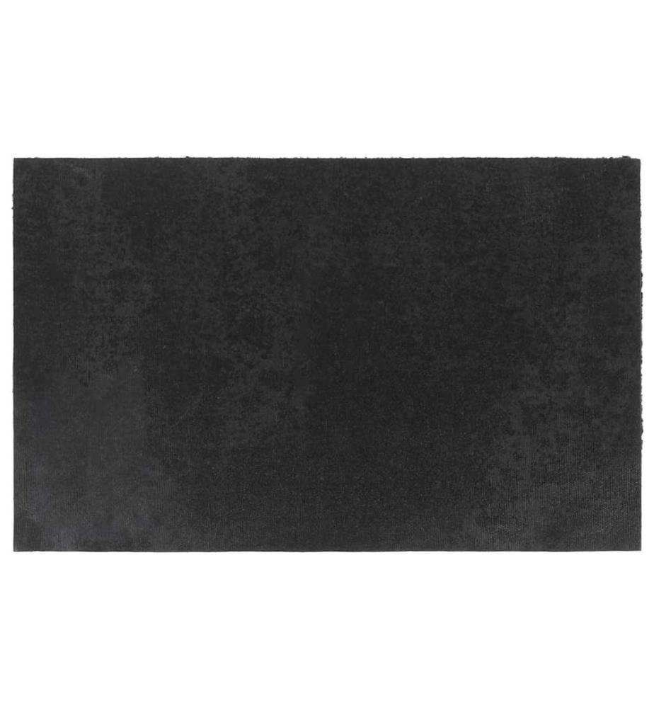 Fussmatte Schwarz 50x80 cm Kokosfaser Getuftet