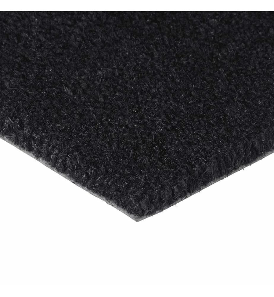 Fussmatte Schwarz 50x80 cm Kokosfaser Getuftet