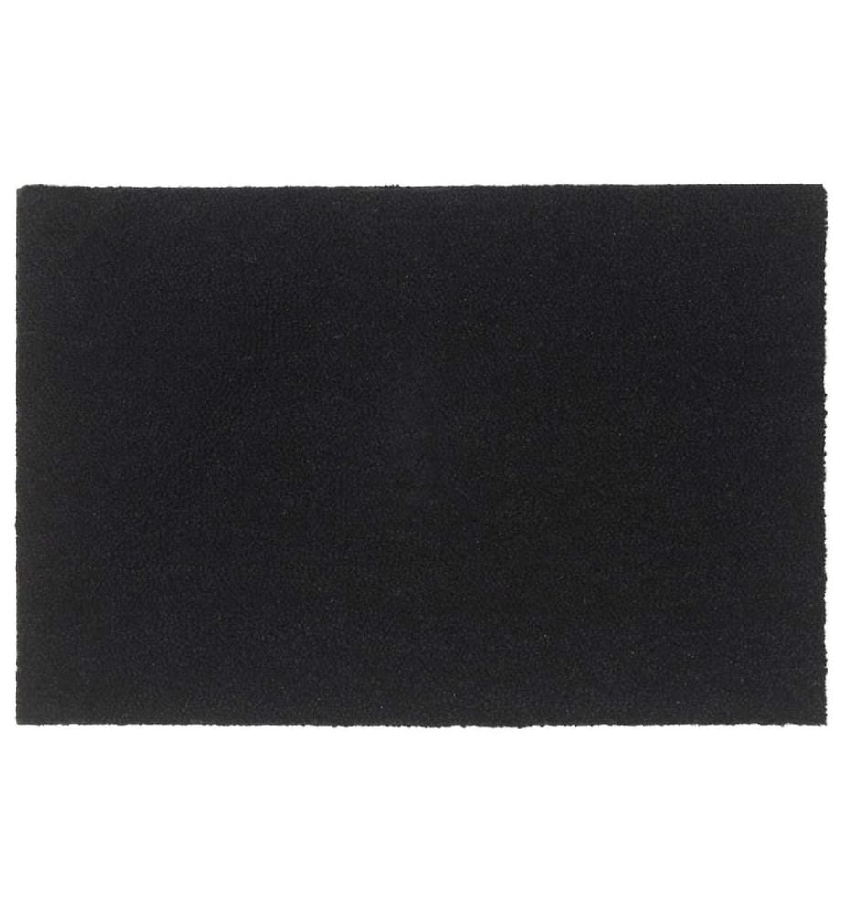Fussmatte Schwarz 60x90 cm Kokosfaser Getuftet