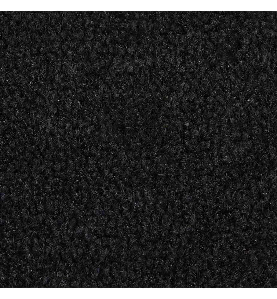 Fussmatte Schwarz 60x90 cm Kokosfaser Getuftet