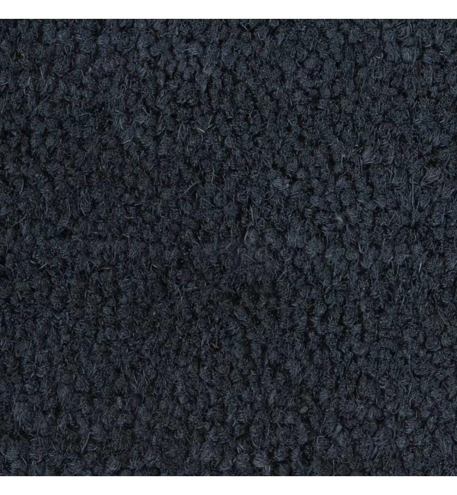 Tapis de porte gris foncé 80x100 cm fibre de coco touffeté