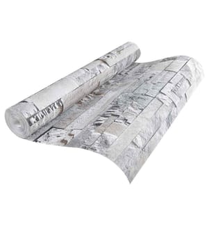 3D Stein Tapete Grau 10 x 0,53 m Vliesstoff