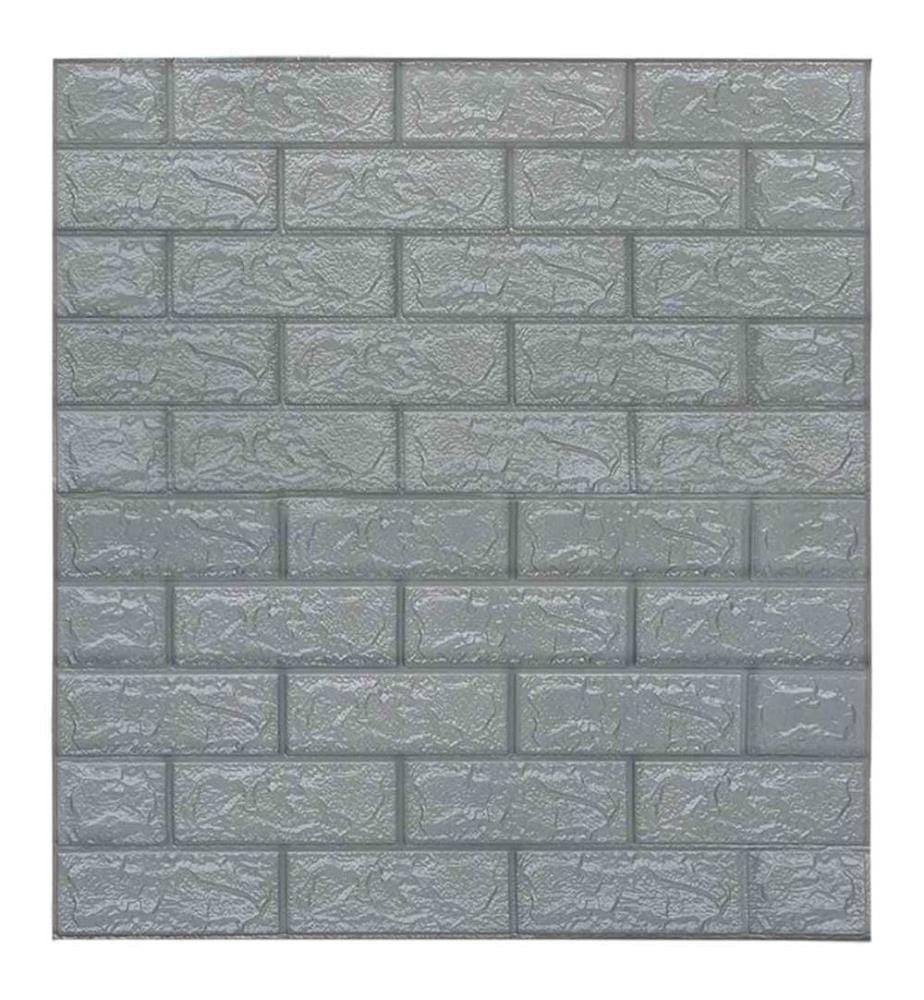 Papier peint 3D autoadhésif Briques 20 pcs Anthracite
