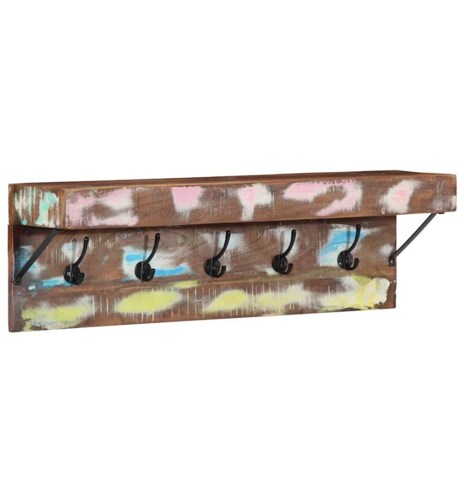 Garderobenständer Mehrfarbig 73 x 19 x 23 cm Massivholz Altholz
