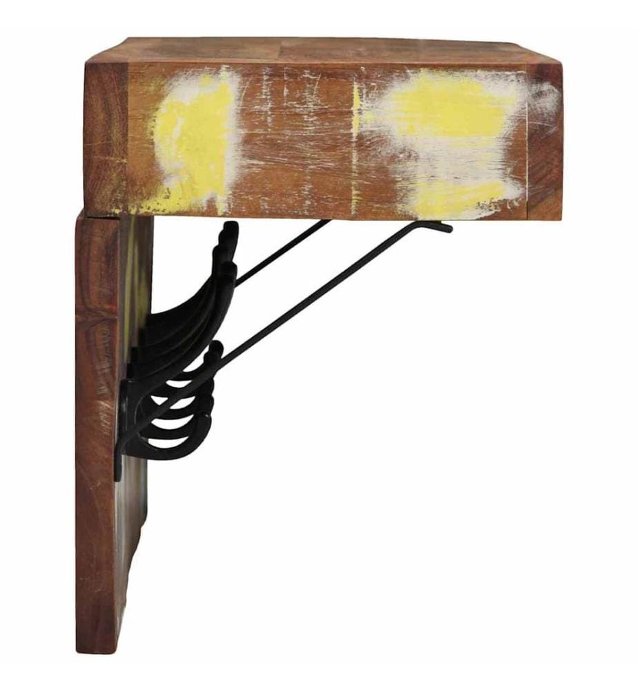 Garderobenständer Mehrfarbig 73 x 19 x 23 cm Massivholz Altholz