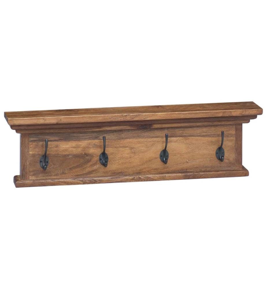 Wand Montierter Kleiderständer Natur 70 x 10 x 20 cm