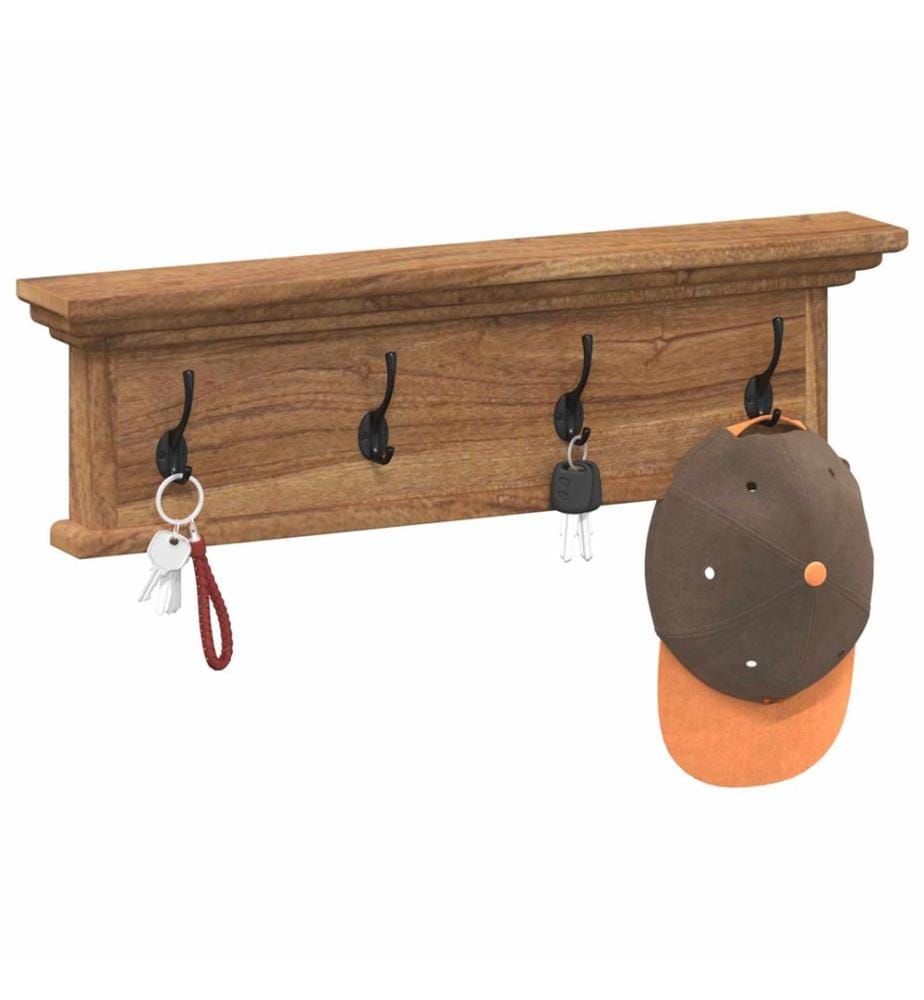Wand Montierter Kleiderständer Natur 70 x 10 x 20 cm