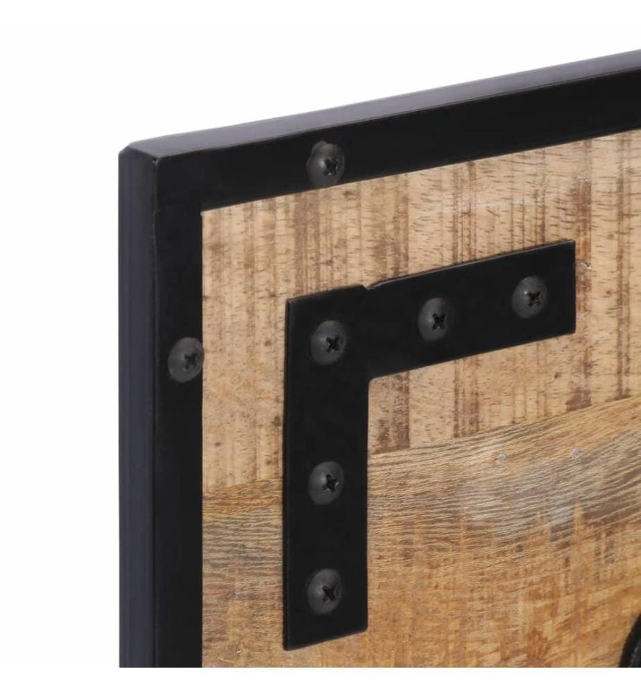 Garderoben 2 Stk. 80x8x25 cm Raues Massivholz Mango