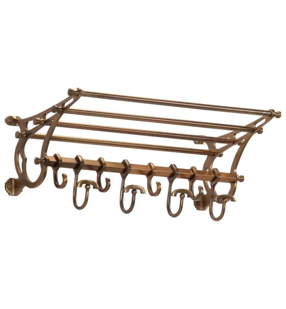 Wandgarderobe mit Kleiderhaken Aluminium
