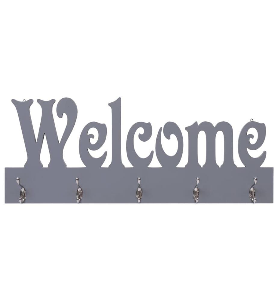 Wandgarderobe WELCOME Grau 74 x 29,5 cm