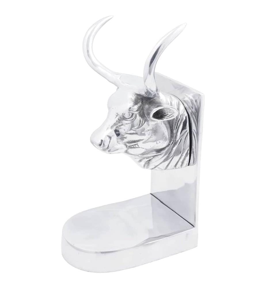 Bookends 2 pcs Silver 17 x 15 x 27 cm Aluminium