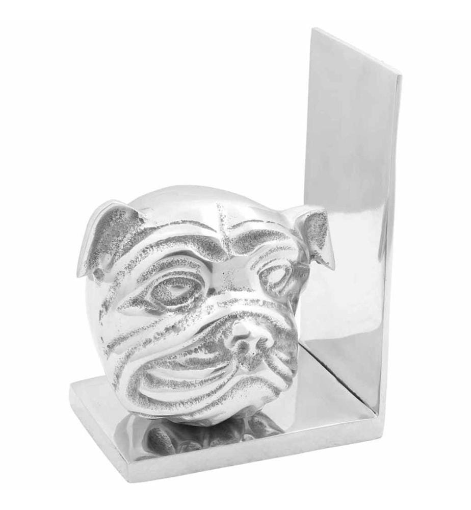 Buchstützen 2 pcs Silber 8 x 12 x 16,5 cm Aluminium