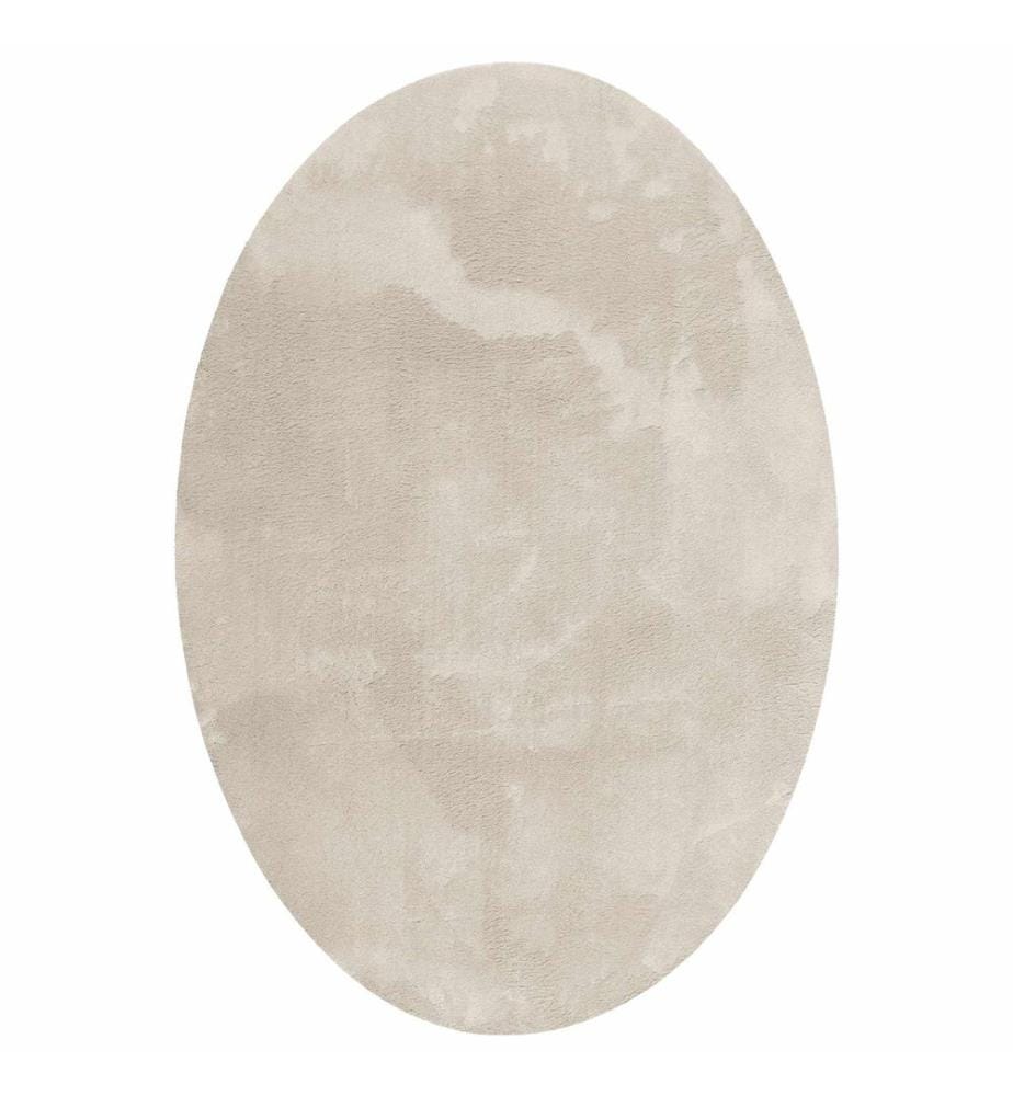Bereichsteppiche Oval HUARTE Beige 120 x 170 cm 100 %Polyester