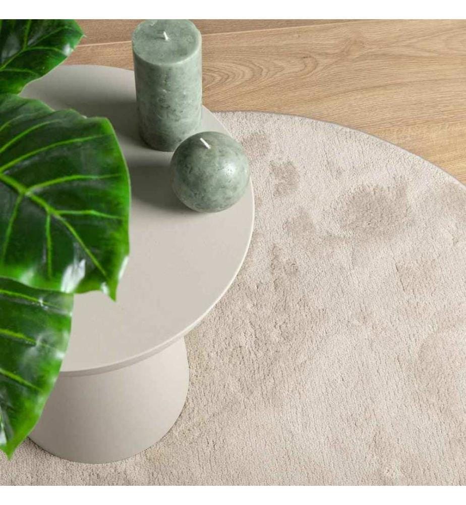Bereichsteppiche Oval HUARTE Beige 120 x 170 cm 100 %Polyester