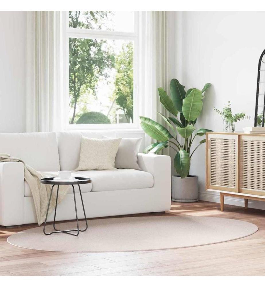 Bereichsteppiche Oval HUARTE Sand 160 x 230 cm 100 %Polyester