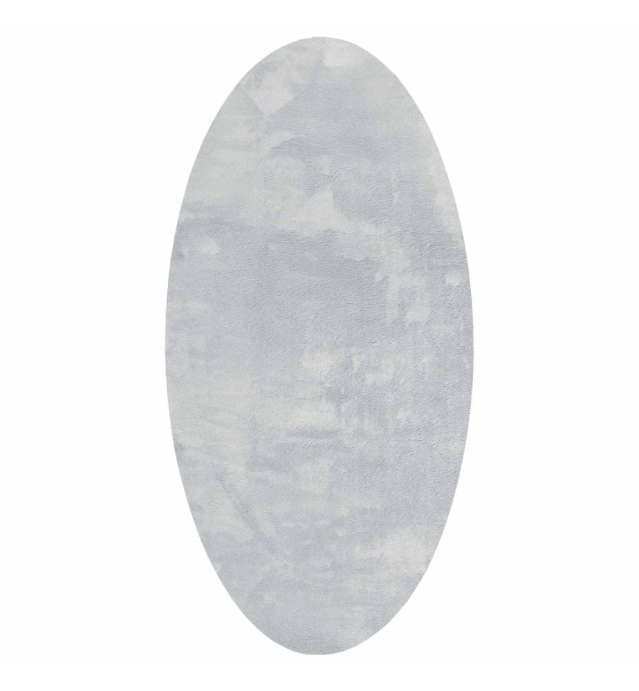 Bereichsteppiche Oval HUARTE Grau 80 x 150 cm 100 %Polyester