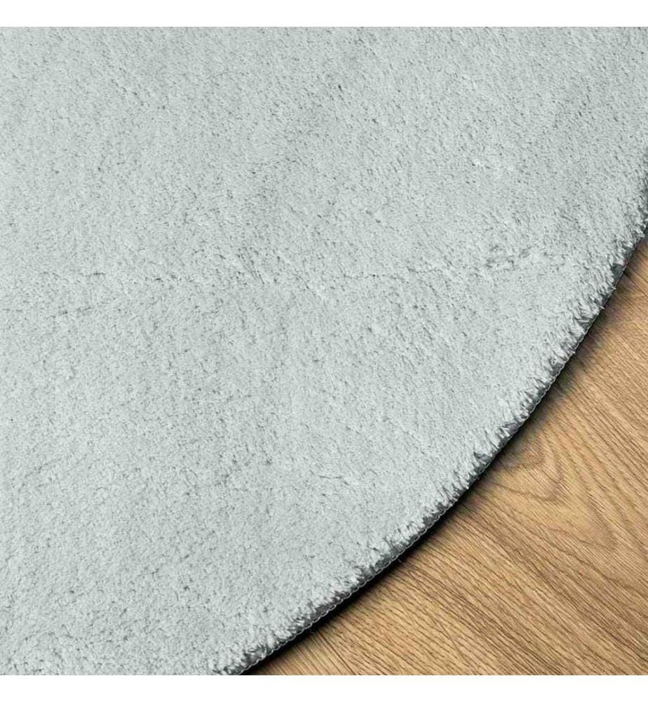 Tapis de surface ovale HUARTE Gris 160 x 230 cm 100% Polyester