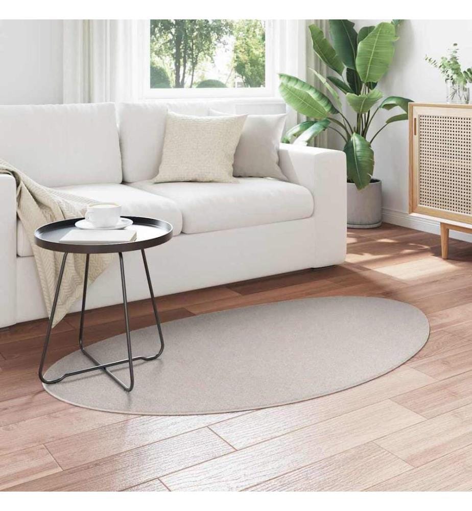 Tapis de surface HUARTE Couleur sable 80 x 150 cm Polyester