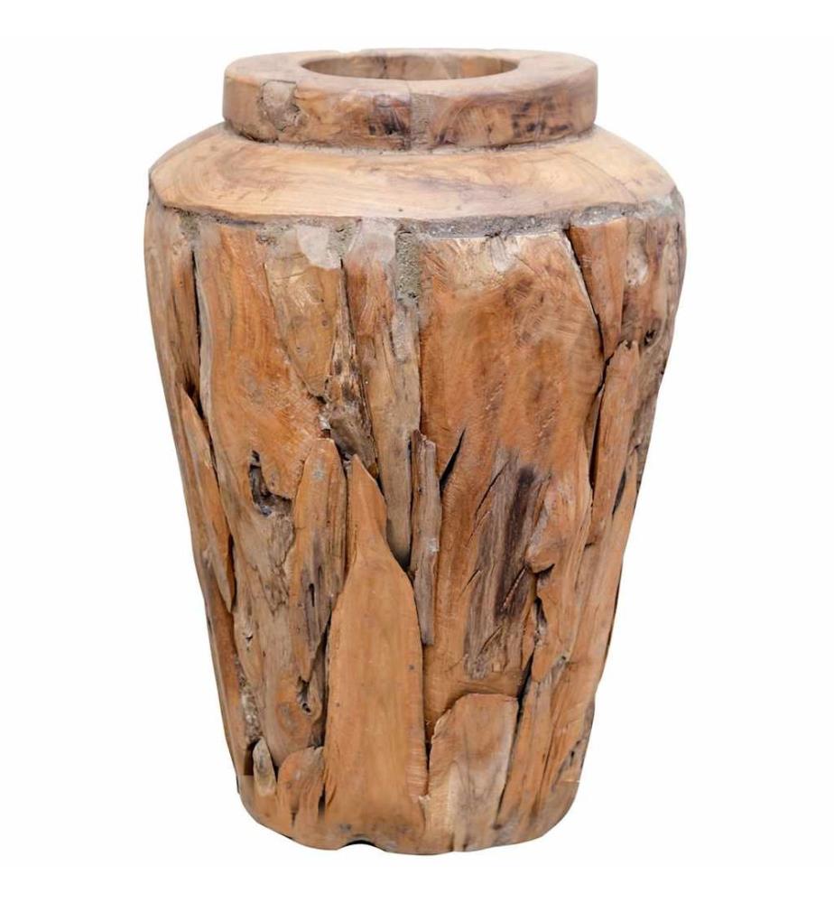 Decorative vase 40 x 60 cm Solid teak wood