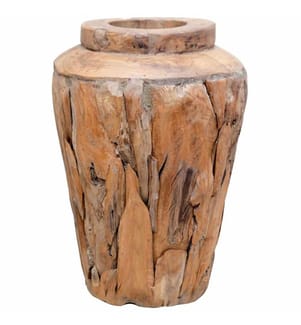 Deko-Vase 40 x 60 cm Massivholz Teak