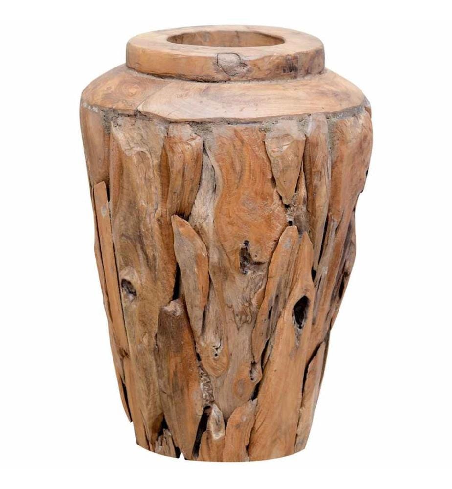 Decorative vase 40 x 60 cm Solid teak wood