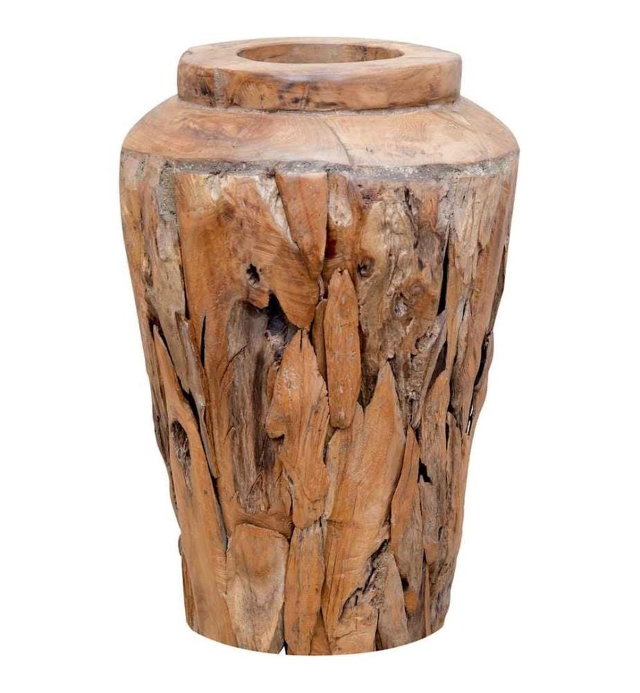Decorative vase 40 x 60 cm Solid teak wood