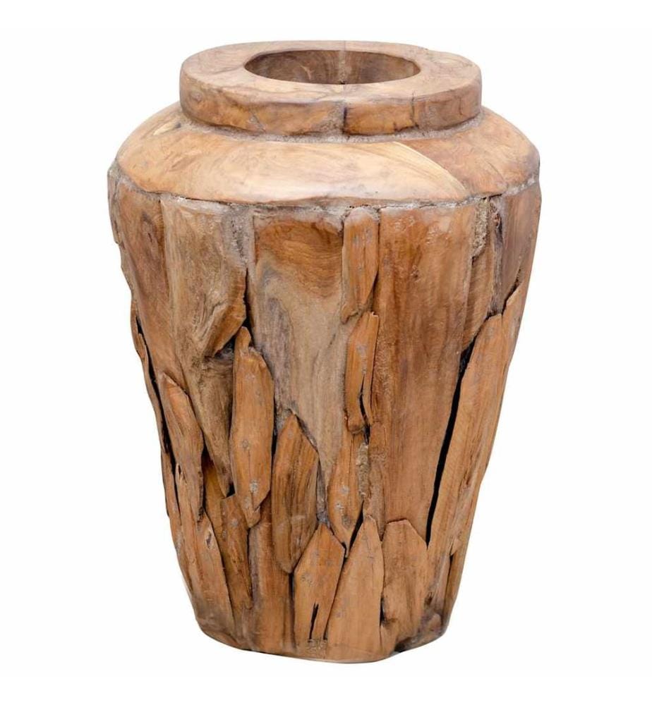 Decorative vase 40 x 60 cm Solid teak wood