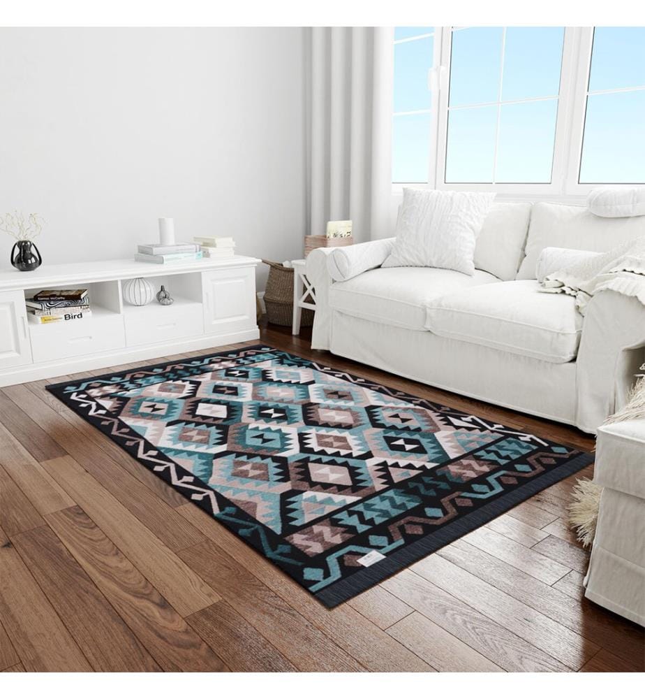 BiggHome Vintage Scandi Reversible Teppich 100 cm - 80x150 cm