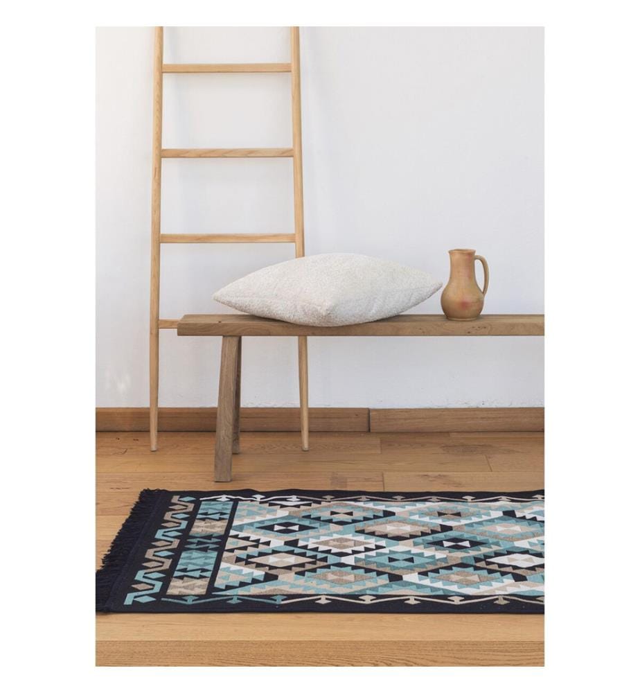 BiggHome Vintage Scandi Reversible Teppich 100 cm - 80x150 cm