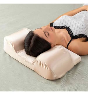 Oreiller Cervical Anti-Rides avec Housse en Satin Youthlow