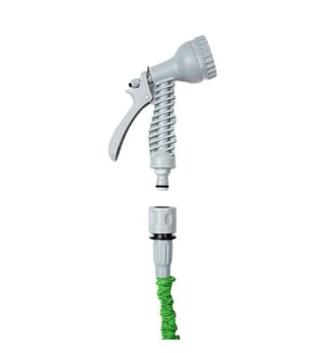 Tuyau d'arrosage extensible 30 m Hoxten - Vert et gris
