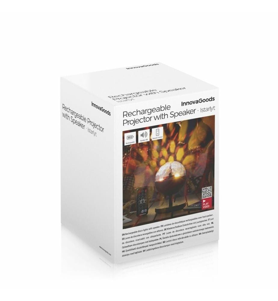 Projecteur LED Rechargeable avec Haut-parleur Istarlyt