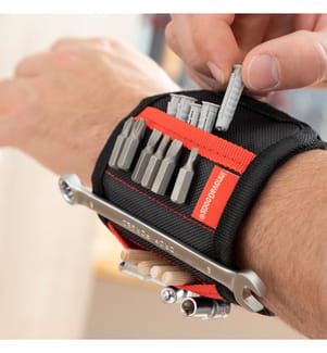 Bracelet Magnétique pour Outil de Bricolage - Noir
