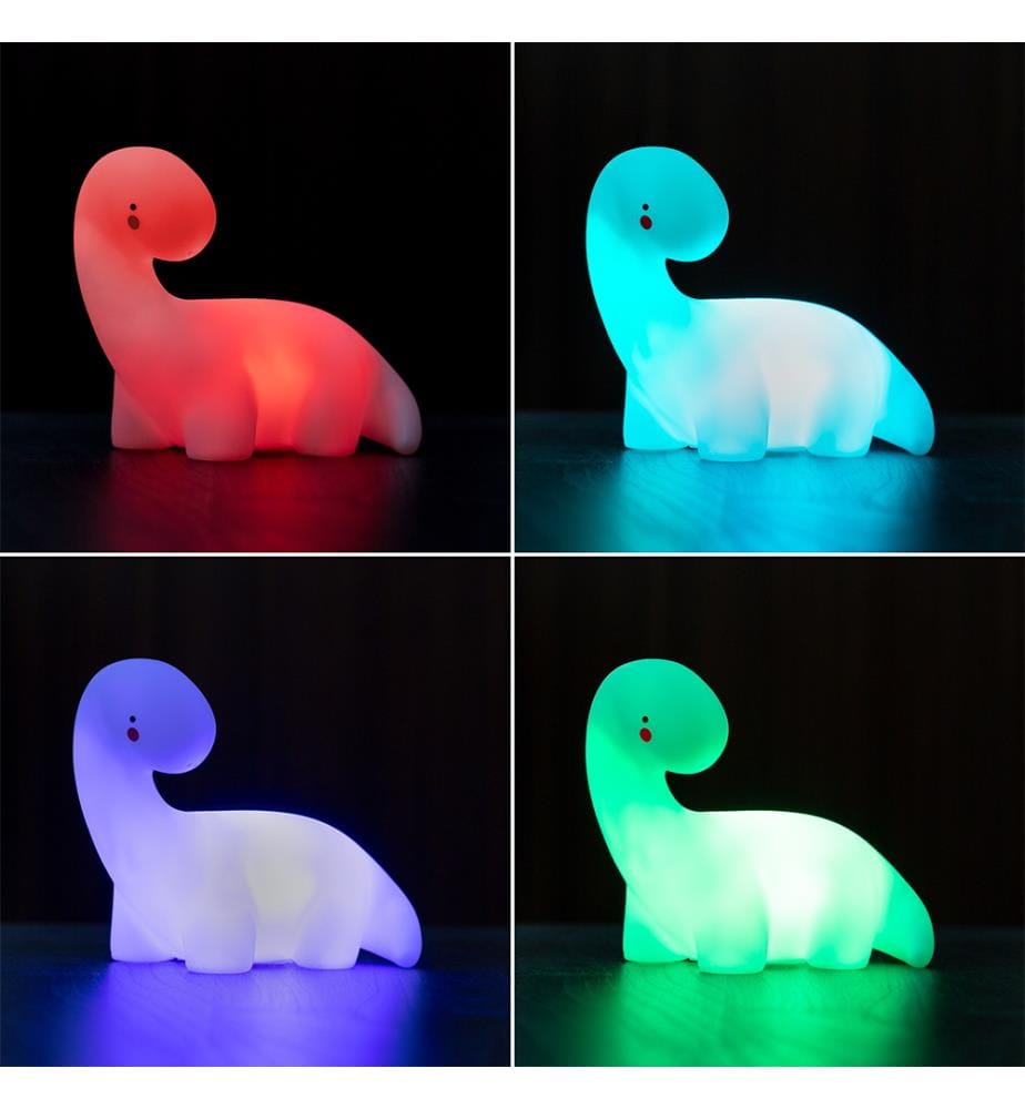 Lightosaurus Dinosaur Multicolor LED Dino Lamp - Weiss