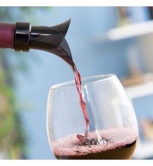 Wintopp 2 in 1 Tappo versatore per vino - Nero