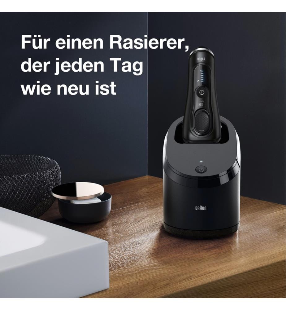 Braun Series 9 Sport Elektrorasierer - 9352cc mit Reinigungsstation und Zubehör