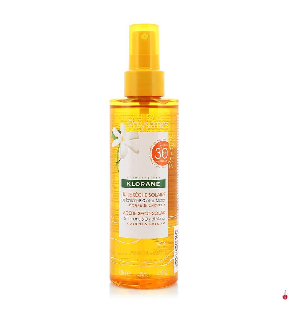 Sonnenschutz-Trockenöl Körper und Haare Polysianes SPF+30 - 200 ml