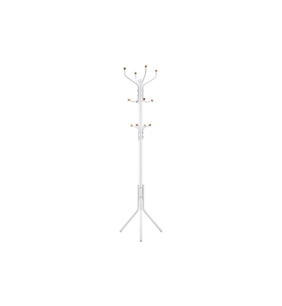 Songmics - Porte-manteau 182 cm, Blanc, Métal
