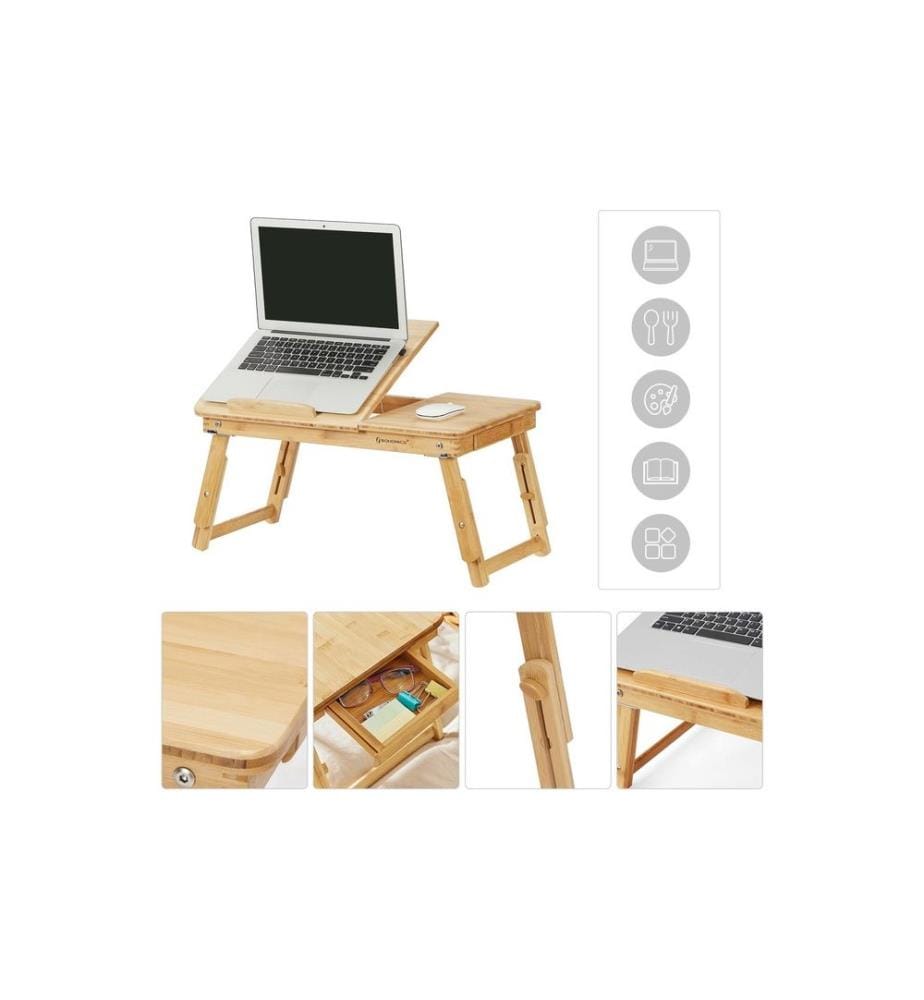 Songmics - Notebook-Ständer mit Schublade 15