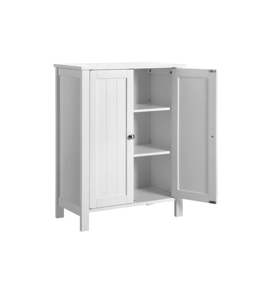 VASAGLE - Badezimmerregal mit Doppeltür 60 x 80 cm, Weiss