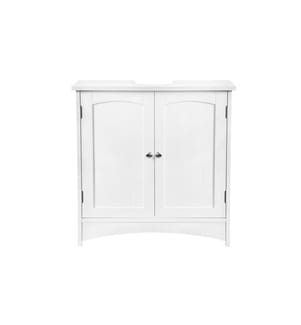 VASAGLE - Meuble sous lavabo avec double porte 60 x 60 cm, Blanc