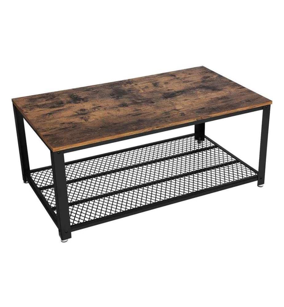 VASAGLE - Couchtisch mit Gitterablage 106.2 x 60.2 cm