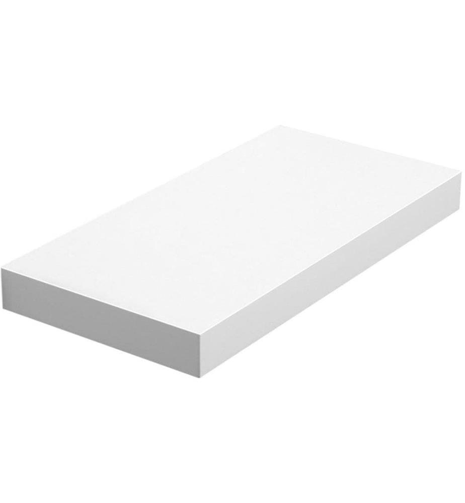VASAGLE - Wandregal 40 x 3.8 cm, Weiss