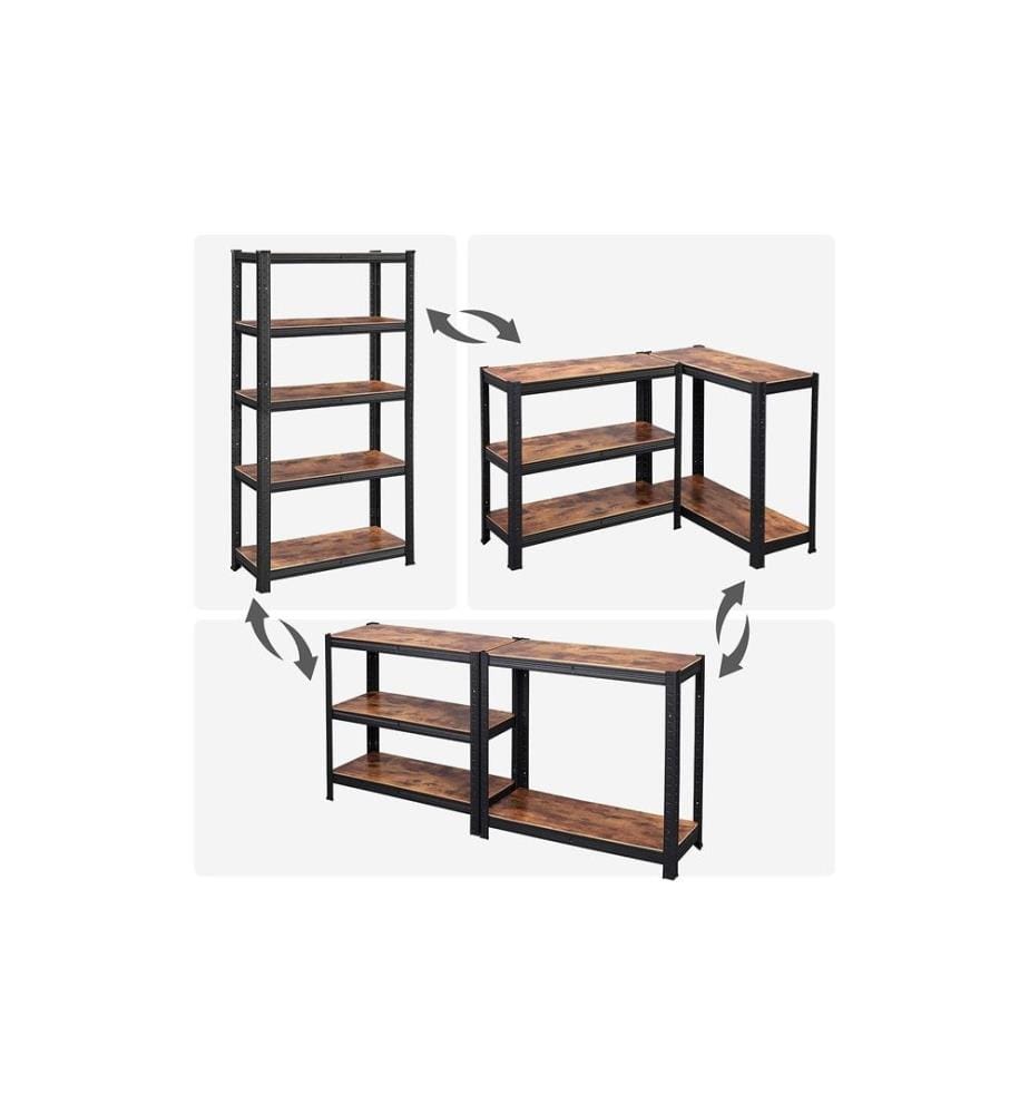 Songmics - Étagère Industrial 150 x 75 cm, MDF