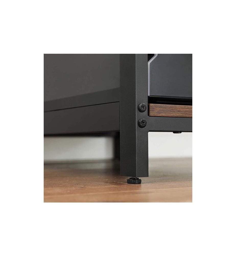 Songmics - Table LWD55X Brun vintage-noir